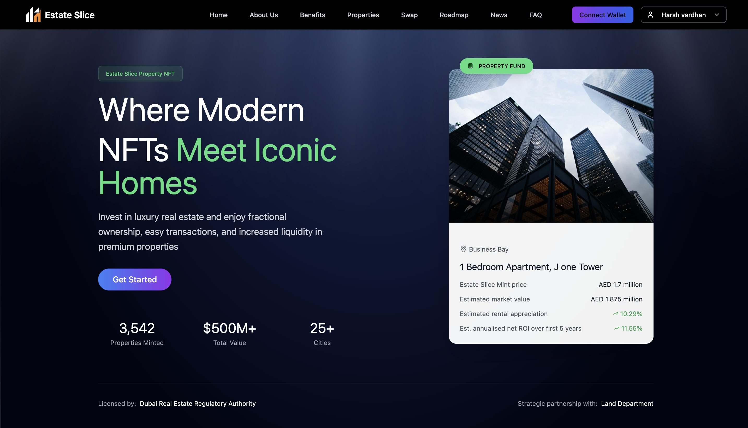 EstateSlice NFT — Real Estate Investment Platform